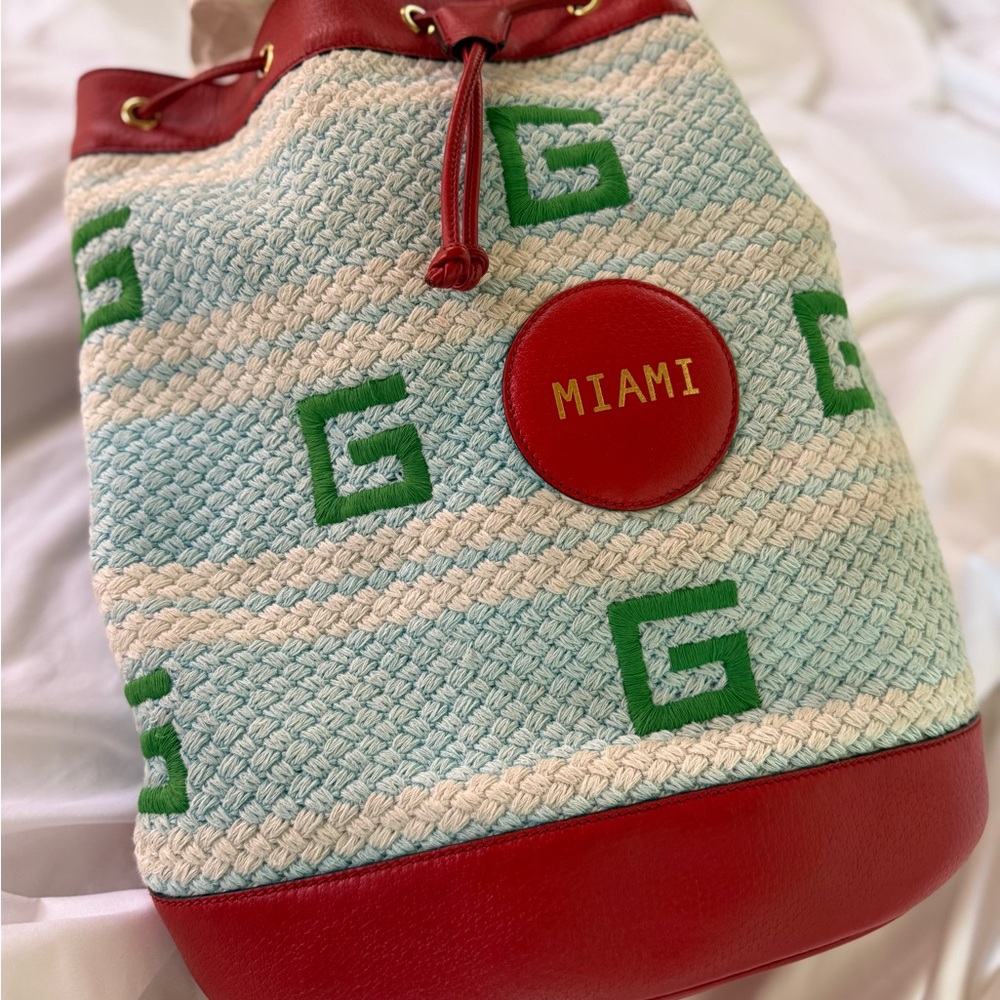 Gucci “Miami” Drawstring Backpack - Picture 4 of 16